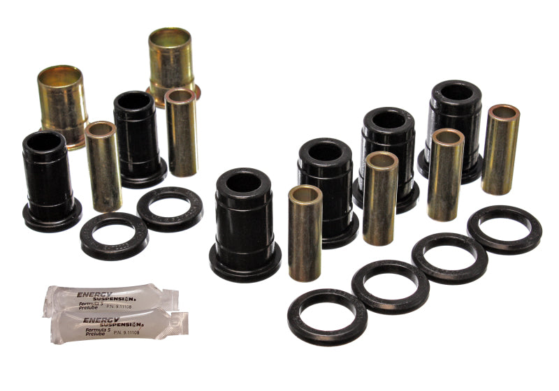 ES Cntrl Arm Bushings - Black - Energy Suspension 59-64 Bel Air/Impala / 64 El Camino (w/ Single U/A) Black Rear C/A Bushing Set
