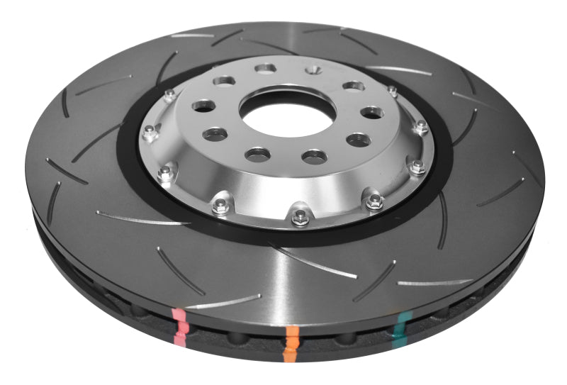 DBA 5000 Series Slotted Rings - DBA 12-13 Volkswagen Golf R 2.0L Front 5000 Series Slotted Rotor w/Silver Hat