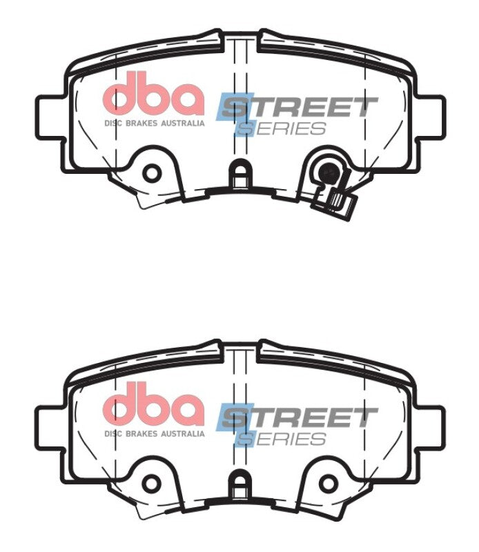 DBA Street Series Brake Pads - DBA 14-16 Mazda 3 Rear Street Series Brake Pads