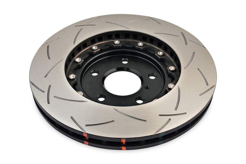 DBA 5000 Series Slotted Rotors - DBA 03-07 350Z / 03-04 G35 w/ Brembo Front Slotted 5000 Series 2 Piece Rotor Assembled w/ Black Hat