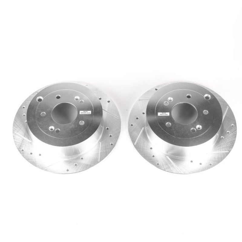 PSB Evolution Drill/Slot Rotor - Power Stop 07-09 Hyundai Santa Fe Rear Evolution Drilled & Slotted Rotors - Pair