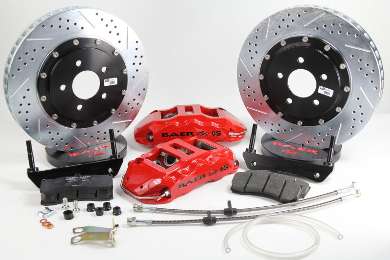 BAE Extreme Brake Kits - Baer Brakes 84-87 Chevrolet Corvette 14in Extreme+ Rear SDZ Brake Kit - Red