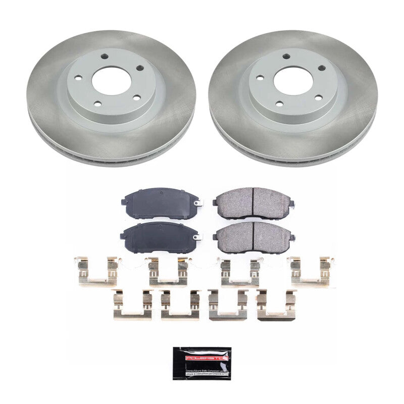 PSB Semi-Coated Rotor Kits - Power Stop 02-03 Nissan Maxima Front Semi-Coated Rotor Kit