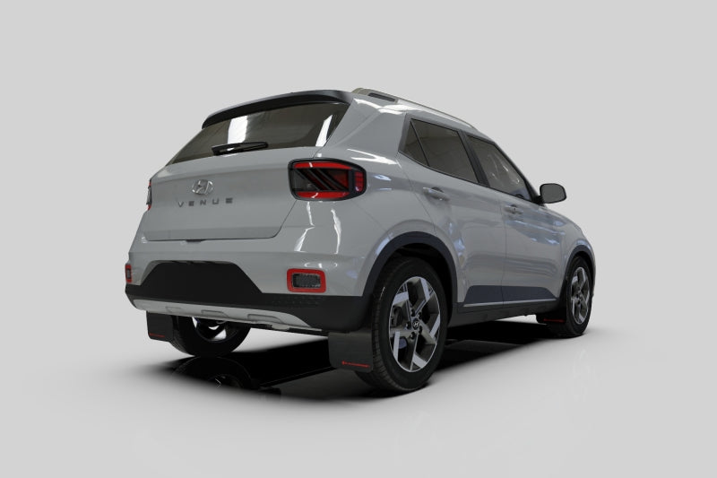 RAL UR Blk Flap/Blue Logo - Rally Armor 20-26 Hyundai Venue Black Mud Flap Blue Logo