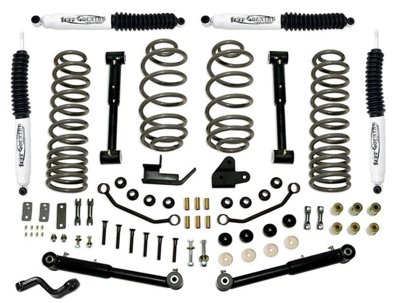 TUF Lift Kits - Tuff Country 97-06 Jeep Wrangler TJ 4in Lift Kit EZ-Flex (SX6000 Shocks)