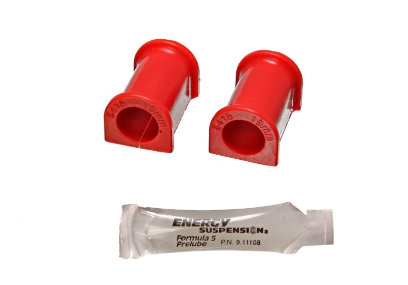 ES Sway Bar Bushings - Red - Energy Suspension 95-99 Mitsubishi Eclipse FWD/AWD Red 18mm Front Sway Bar Bushings
