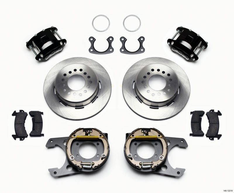 WIL D154 Brake Kit - Wilwood D154 P/S Park Brake Kit Small Ford 2.66in Offset