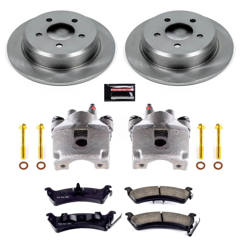 PSB Autospecialty Kit w/Cals - Power Stop 93-98 Jeep Grand Cherokee Rear Autospecialty Brake Kit w/Calipers