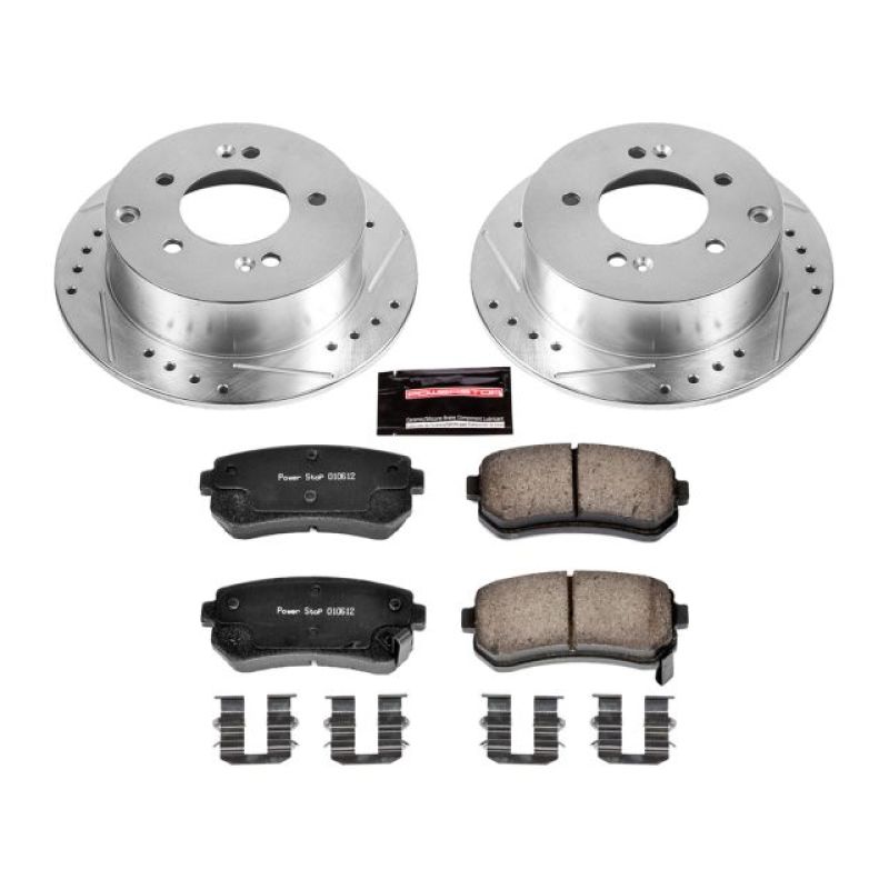 PSB Z23 Evolution Kit - Power Stop 10-13 Kia Forte Rear Z23 Evolution Sport Brake Kit
