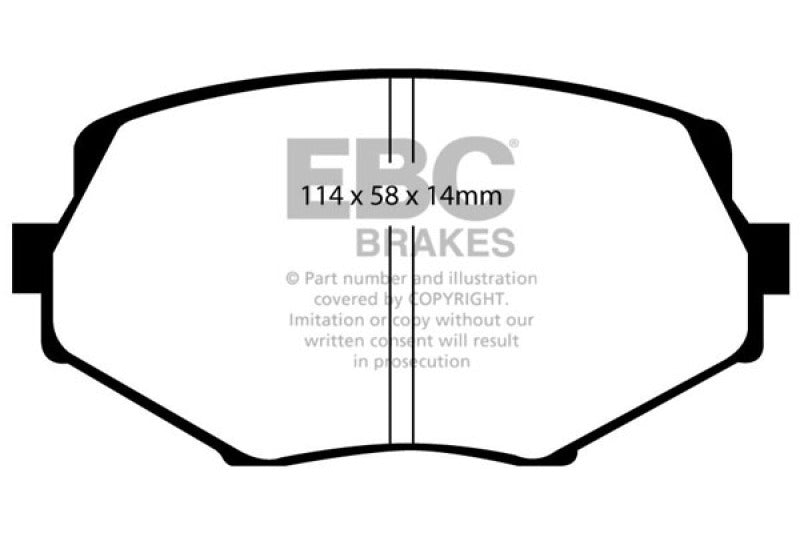 EBC Redstuff Brake Pad Sets - EBC 94-01 Mazda Miata MX5 1.8 Redstuff Front Brake Pads