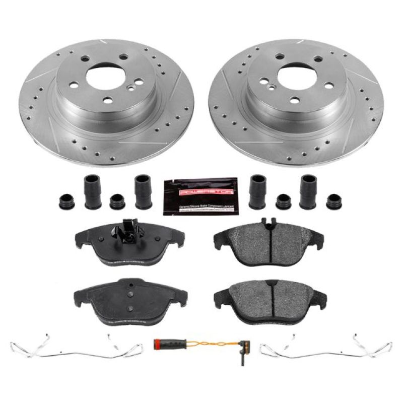 PSB Z23 Evolution Kit - Power Stop 12-15 Mercedes-Benz C250 Rear Z23 Evolution Sport Brake Kit
