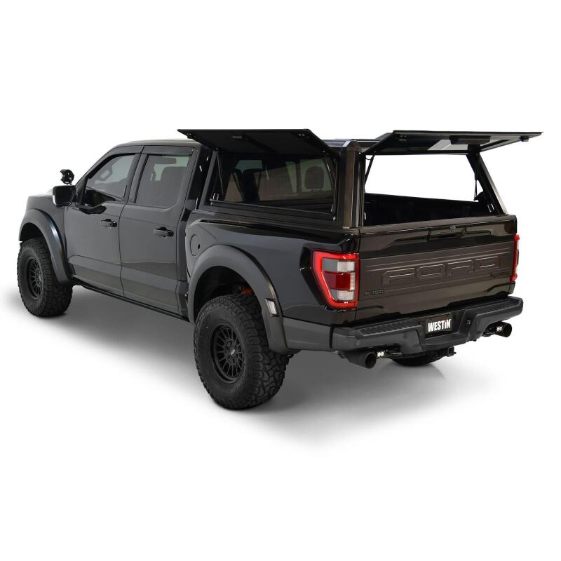 WES EXP Truck Caps - Westin EXP Truck Cap COMPLETE KIT A + BS (21-25 Ford F-150/Lightning/Raptor CC 5.5ft. Bed) - Black