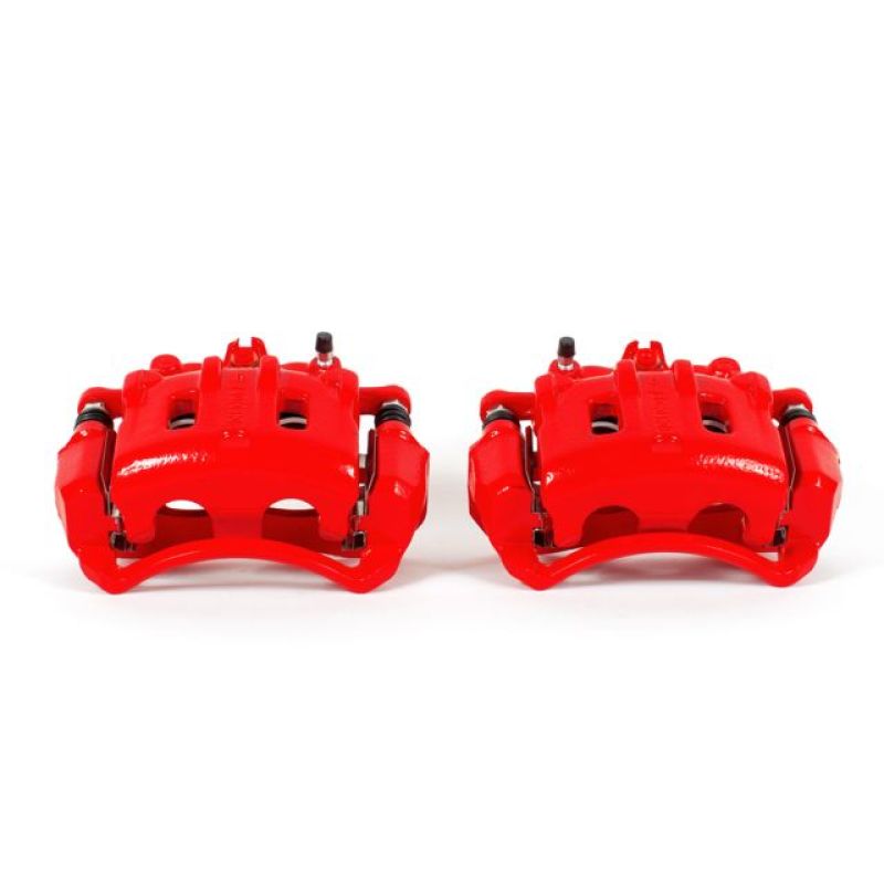 PSB Red Calipers - Power Stop 12-15 Chevrolet Captiva Sport Front Red Calipers w/Brackets - Pair