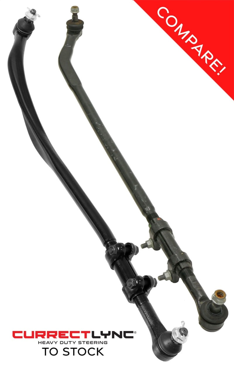 ROK Currectlync Steering Kits - RockJock JL/JT Currectlync Drag Link Organically Shaped Forged Chromoly