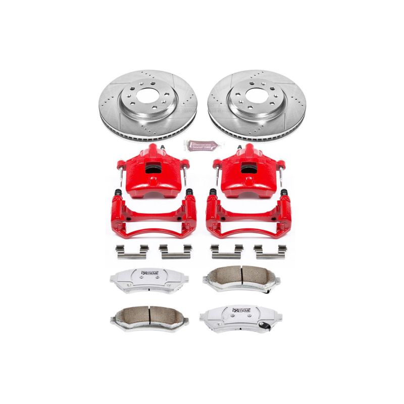 PSB Z26 Street Warrior Kit - Power Stop 03-04 Cadillac Seville Front Z26 Street Kit w/Cals