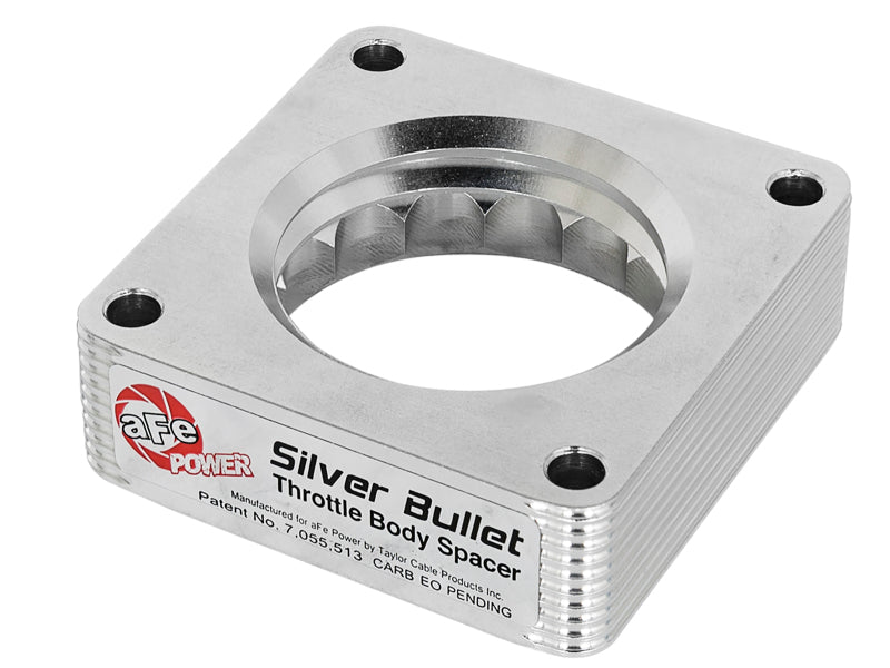 AFE Silver Bullet TBS CARB Approved - aFe Silver Bullet Throttle Body Spacer 03-06 Nissan 350Z V6 3.5L (VQ35DE)