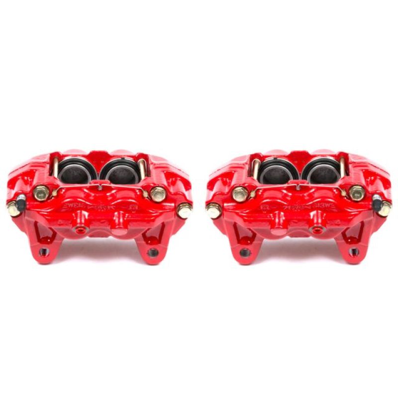 PSB Red Calipers - Power Stop 01-03 Toyota Sequoia Front Red Calipers w/o Brackets - Pair