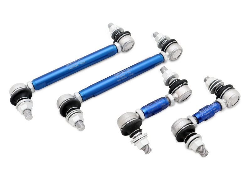 SPR Sway Bar Links - SuperPro 15-22 Ford Mustang Adjustable End Link Set (TRC12160 + TRC1245)