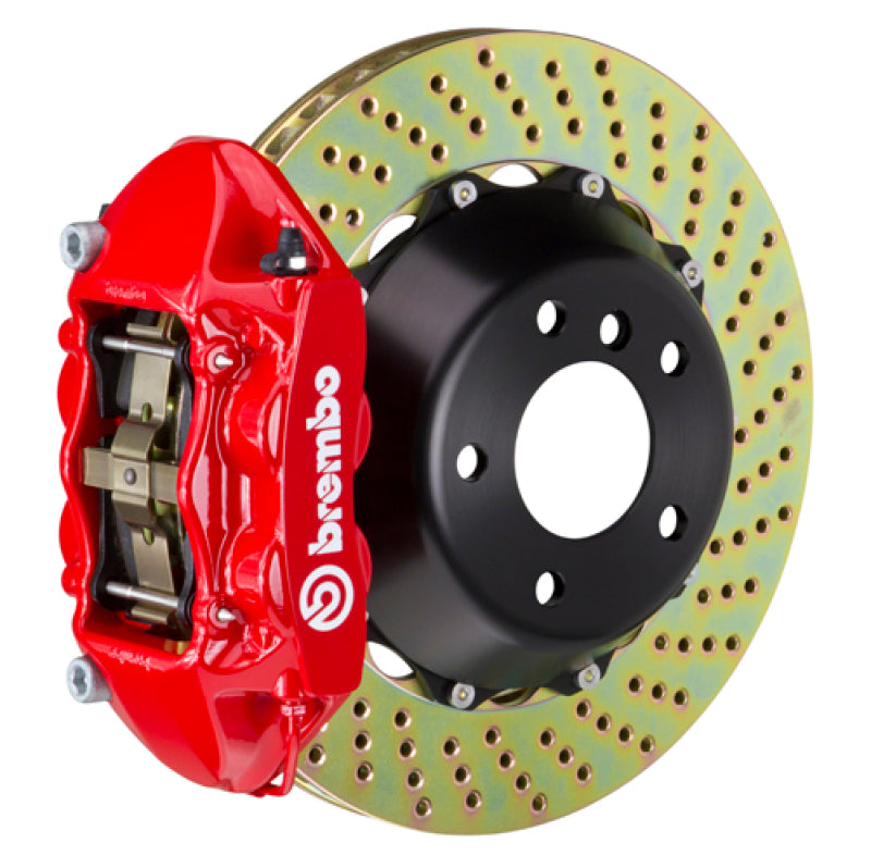 BRB Big Brake Kits - Brembo 08-13 C30 Front GT BBK 4 Piston Cast 365x29 2pc Rotor Drilled-Red