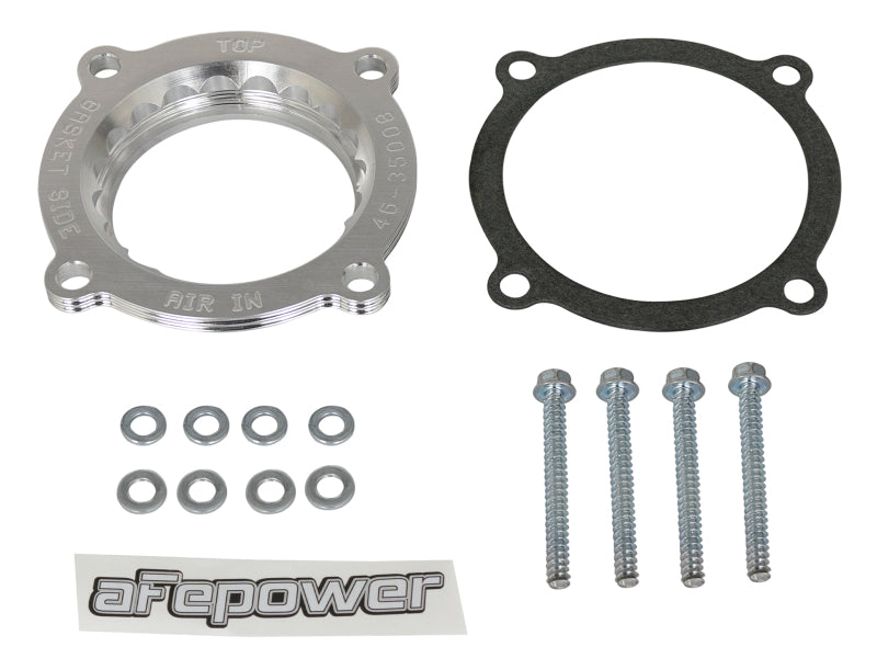 AFE Silver Bullet TBS CARB Approved - aFe Silver Bullet Throttle Body Spacer 2018+ Jeep Wrangler (JL) V6 3.6L