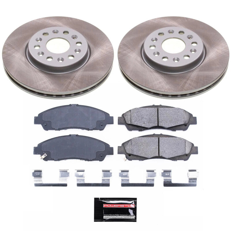 PSB Semi-Coated Rotor Kits - Power Stop 17-20 GMC Acadia Front Semi-Coated Rotor Kit