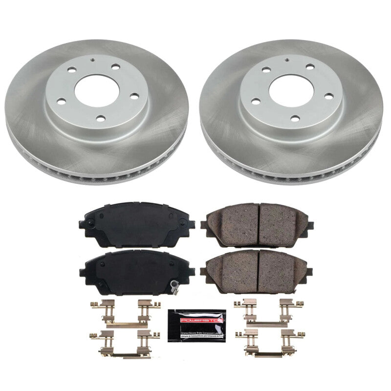PSB Semi-Coated Rotor Kits - Power Stop 16-21 Mazda CX-3 Front Semi-Coated Rotor Kit