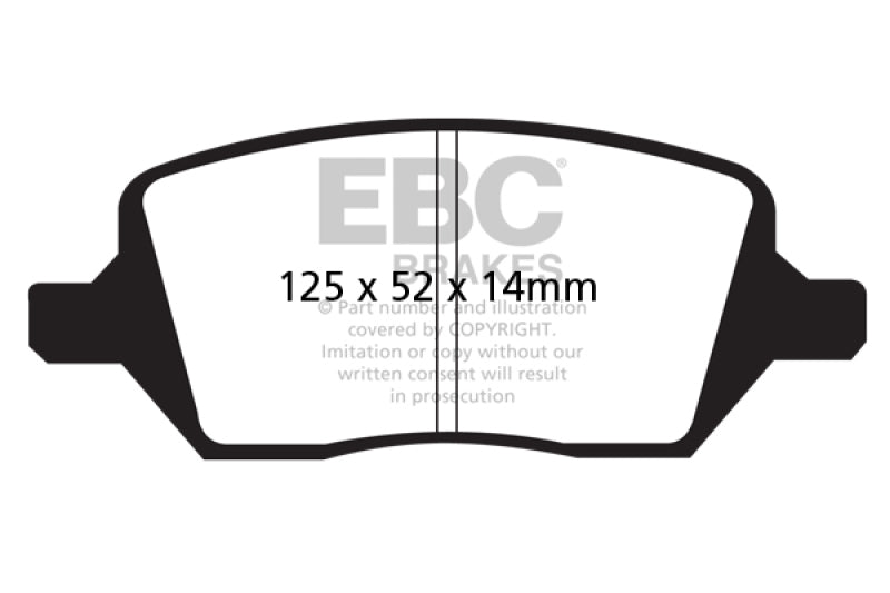 EBC Greenstuff Brake Pad Sets - EBC 04-05 Buick Terraza 3.5 FWD Greenstuff Rear Brake Pads