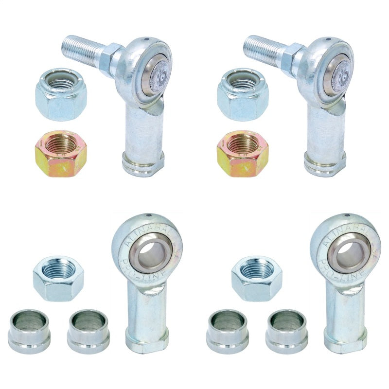 ROK Sway Bar Endlinks - RockJock Adjustable Sway Bar End Link Rod End Pack for JT Rear Heim Style