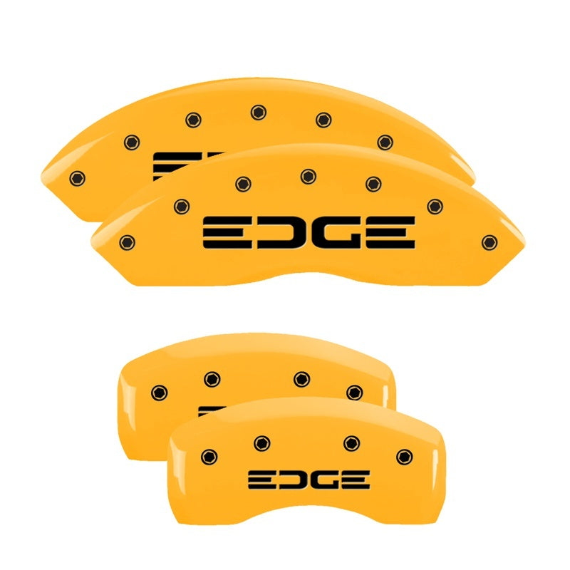 MGP Caliper Covers 4 Logo - MGP 4 Caliper Covers Engraved Front & Rear Edge Yellow Finish Black Char 2008 Ford Edge