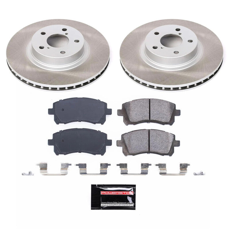 PSB Semi-Coated Rotor Kits - Power Stop 2000 Subaru Outback Front Semi-Coated Rotor Kit