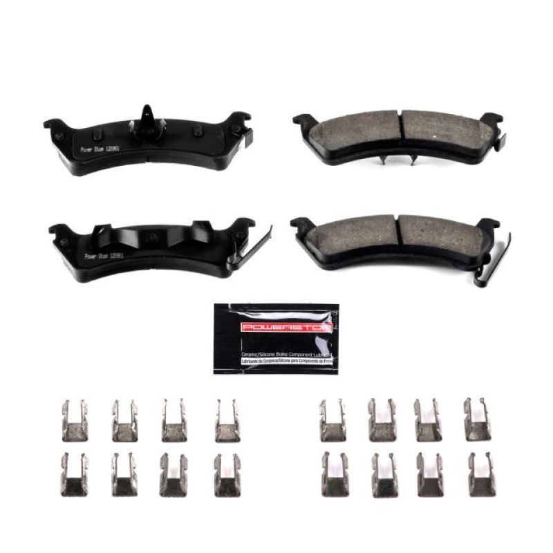 PSB Z23 Evolution Brake Pads - Power Stop 94-98 Jeep Grand Cherokee Rear Z23 Evolution Sport Brake Pads w/Hardware