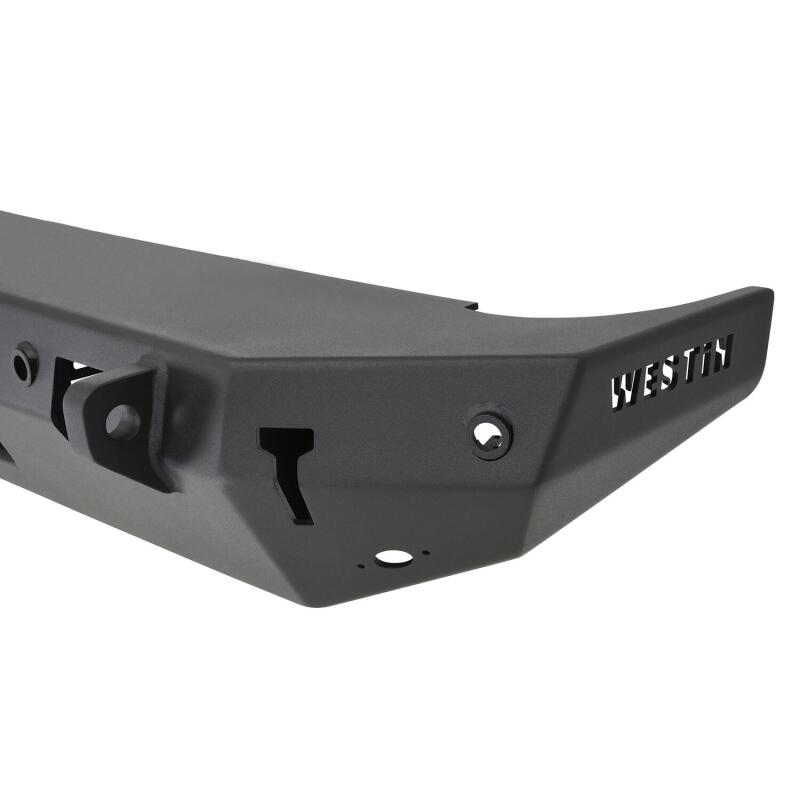 WES WJ2 Bumpers - Westin 2020 Jeep Gladiator w/Sensors WJ2 Rear Bumper w/Sensor - Textured Black
