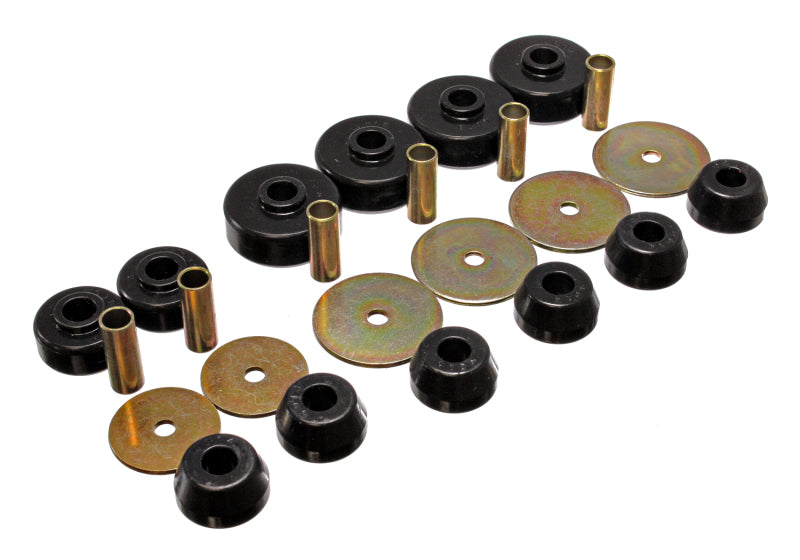 ES Body Mounts - Black - Energy Suspension 79-88 Toyota 4WD (Exc T-100 & Tundra) Black Body Cab Mount Set
