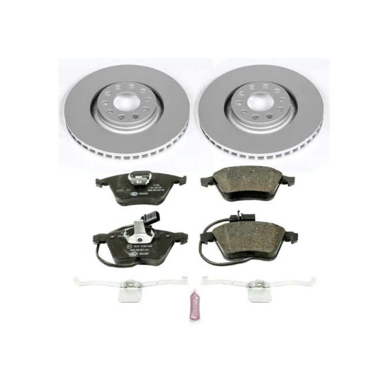 PSB Euro-Stop Kit - Power Stop 05-09 Audi A4 Front Euro-Stop Brake Kit