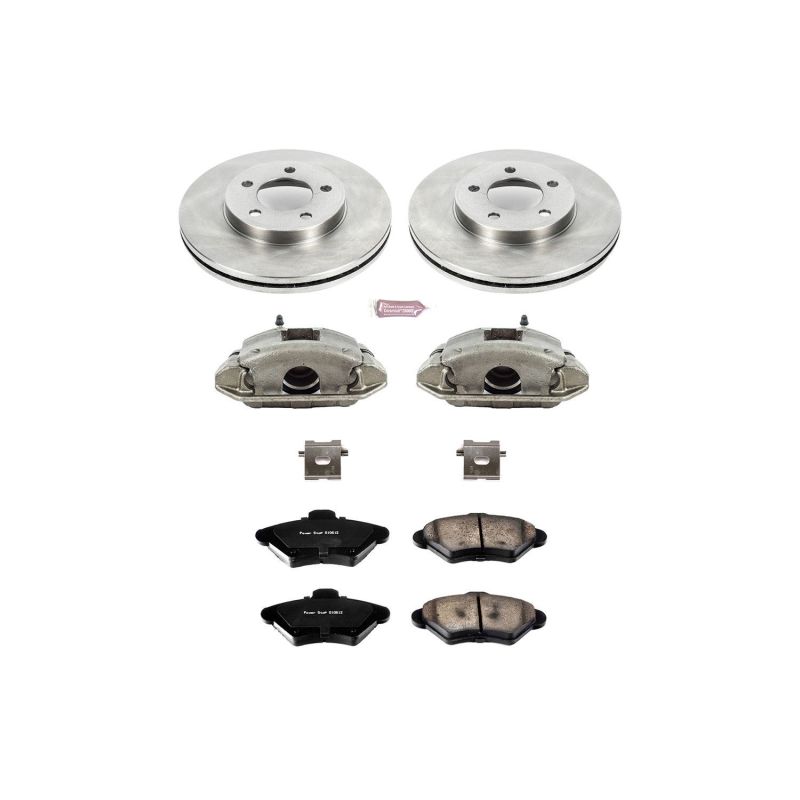 PSB Autospecialty Kit w/Cals - Power Stop 93-97 Ford Thunderbird Front Autospecialty Brake Kit w/Calipers