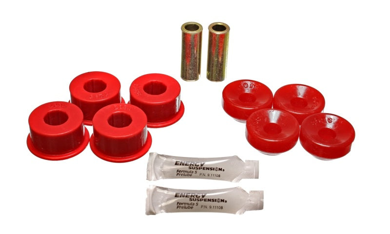 ES Shock Bushings - Red - Energy Suspension 90-97 Honda Accord/Odyssey / 92-01 Prelude Red Front Shock Upper and Lower Bushing