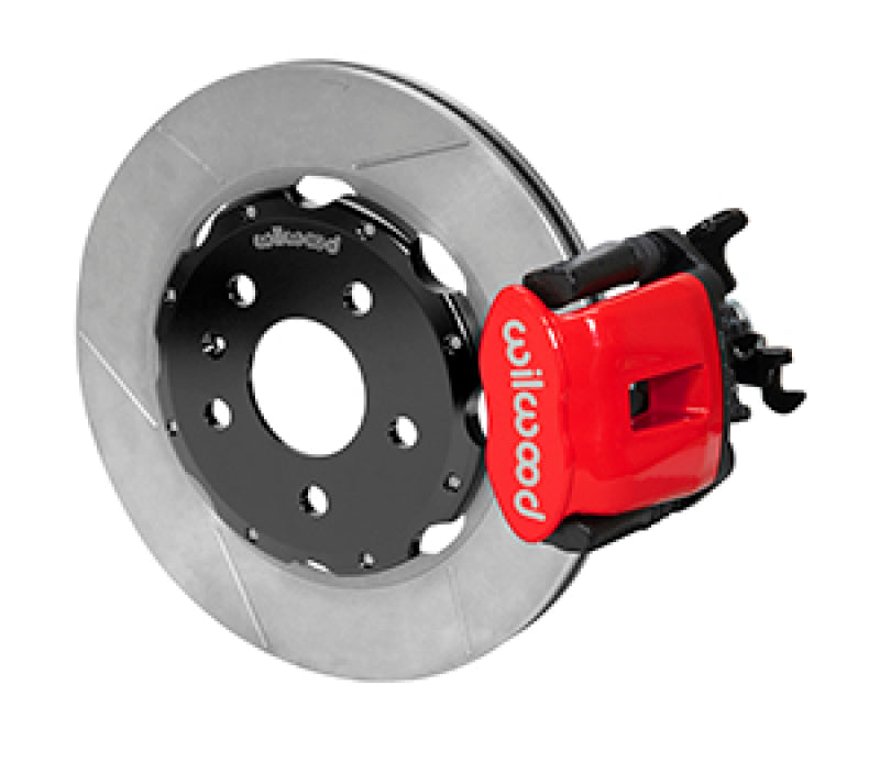 WIL Parking Brake Caliper - Wilwood 03-08 Audi A4 Caliper-Combination Parking Brake Rear 12.19 Rotor - Red