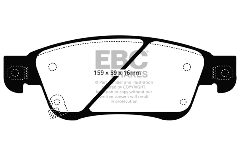 EBC Greenstuff Brake Pad Sets - EBC 11-13 Infiniti G25 2.5 Greenstuff Front Brake Pads