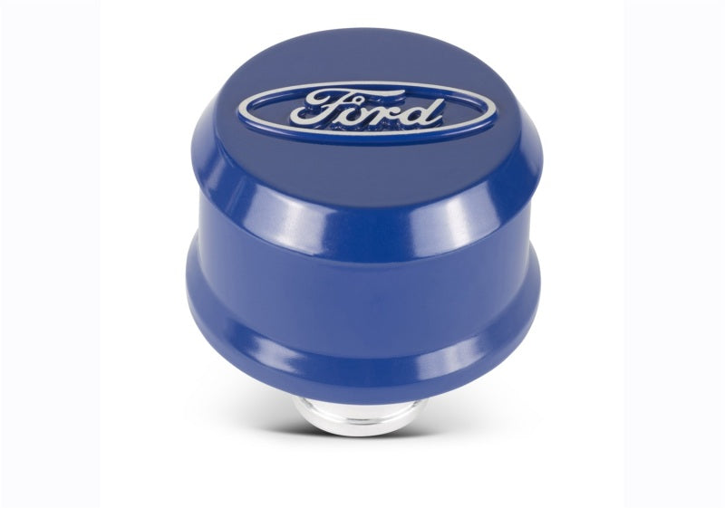 FR Breather Caps - Ford Racing Slant Edge Breather - Blue