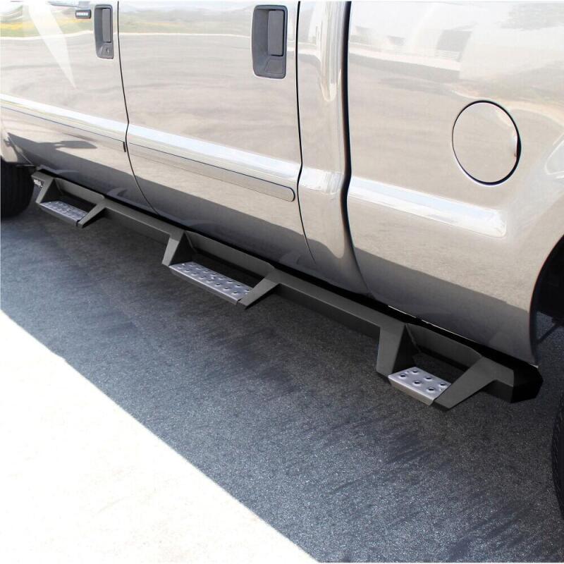 WES Nerf Bars - HDX Drop - Westin/HDX 99-16 Ford F-250/350 Crew Cab (6.75ft Bed) Stainless Drop Nerf Step Bars - Textured Black