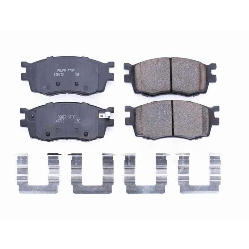 PSB Z17 Evolution Brake Pads - Power Stop 06-11 Hyundai Accent Front Z17 Evolution Ceramic Brake Pads w/Hardware