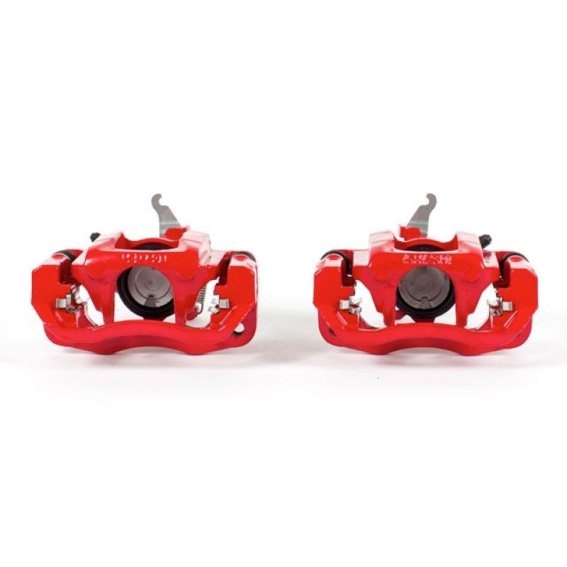 PSB Red Calipers - Power Stop 09-11 Dodge Journey Rear Red Calipers w/Brackets - Pair