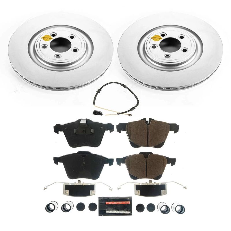 PSB Z17 Evolution Coated Kit - Power Stop 18-19 Jaguar F-Type Front Z17 Evolution Geomet Coated Brake Kit