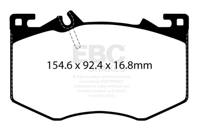 EBC Bluestuff Brake Pad Sets - EBC 2020+ Mercedes-Benz A35 AMG / 2020+ Mercedes-Benz CLA45 AMG (C118) Bluestuff Front Brake Pads
