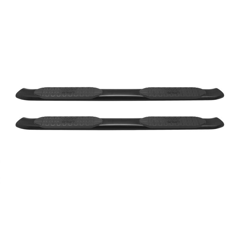 WES Nerf Bars - PRO TRAXX 5 - Westin 2014-2018 Chevrolet/GMC Silverado Sierra 1500 Dbl Cab PRO TRAXX 5 Oval Nerf Step Bars - Black