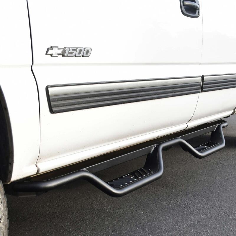 WES Nerf Bars - Outlaw - Westin 99-13 Chevrolet Silverado 1500 (Ext. Cab) Outlaw Drop Nerf Step Bars - Textured Black