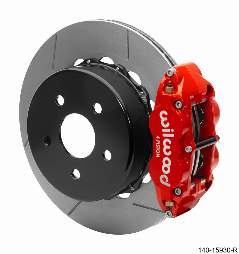 WIL Superlite Brake Kit - Wilwood Superlite 4R Rear Brake Kit 14.00 Red 2018-Up Jeep JL w/Lines
