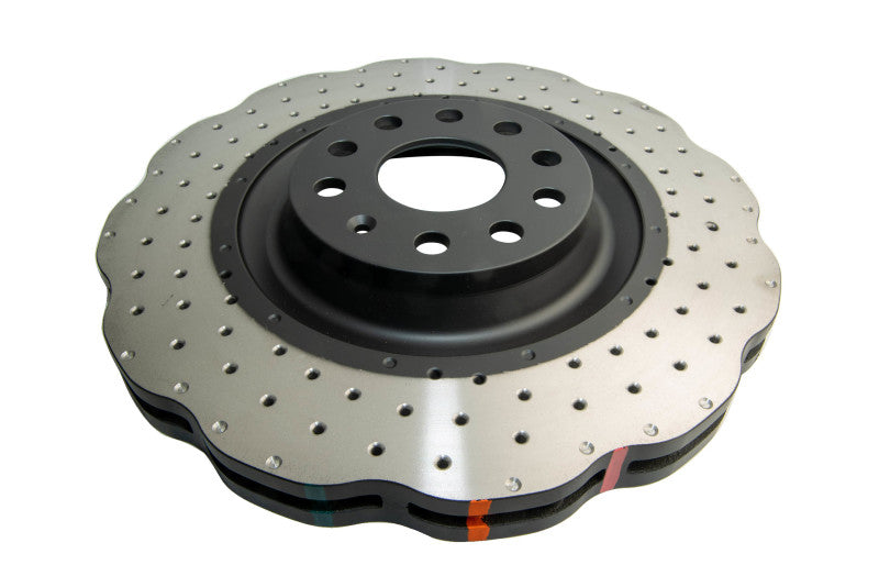DBA 4000 Series Drilled Rotors - DBA 12-13 Volkswagen Golf R 3.6L Front 4000 Series Drilled Wavy Rotor