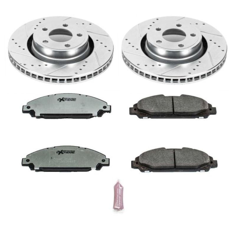 PSB Z26 Street Warrior Kit - Power Stop 15-19 Ford Mustang Front Z26 Street Warrior Brake Kit