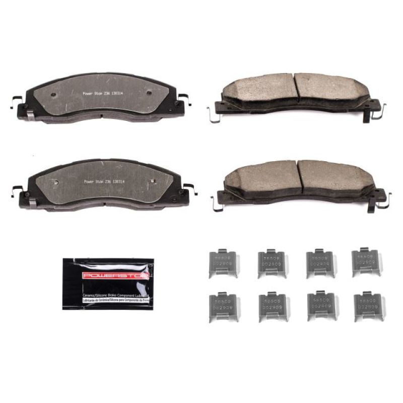 PSB Z36 Truck & Tow Brake Pads - Power Stop 09-10 Dodge Ram 2500 Front Z36 Truck & Tow Brake Pads w/Hardware